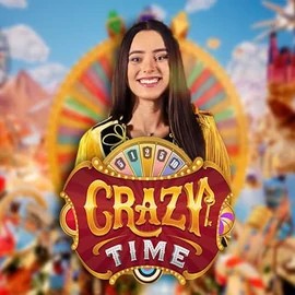 Crazy Time logo – Live Casino by Evolution at Baloo Casino