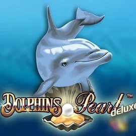 Dolphins Pearl Deluxe slot logo by Novomatic at Baloo Casino