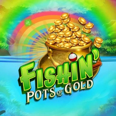 Fishin Pots Of Gold online game logo by Gameburger Studios on baloocasino.eu