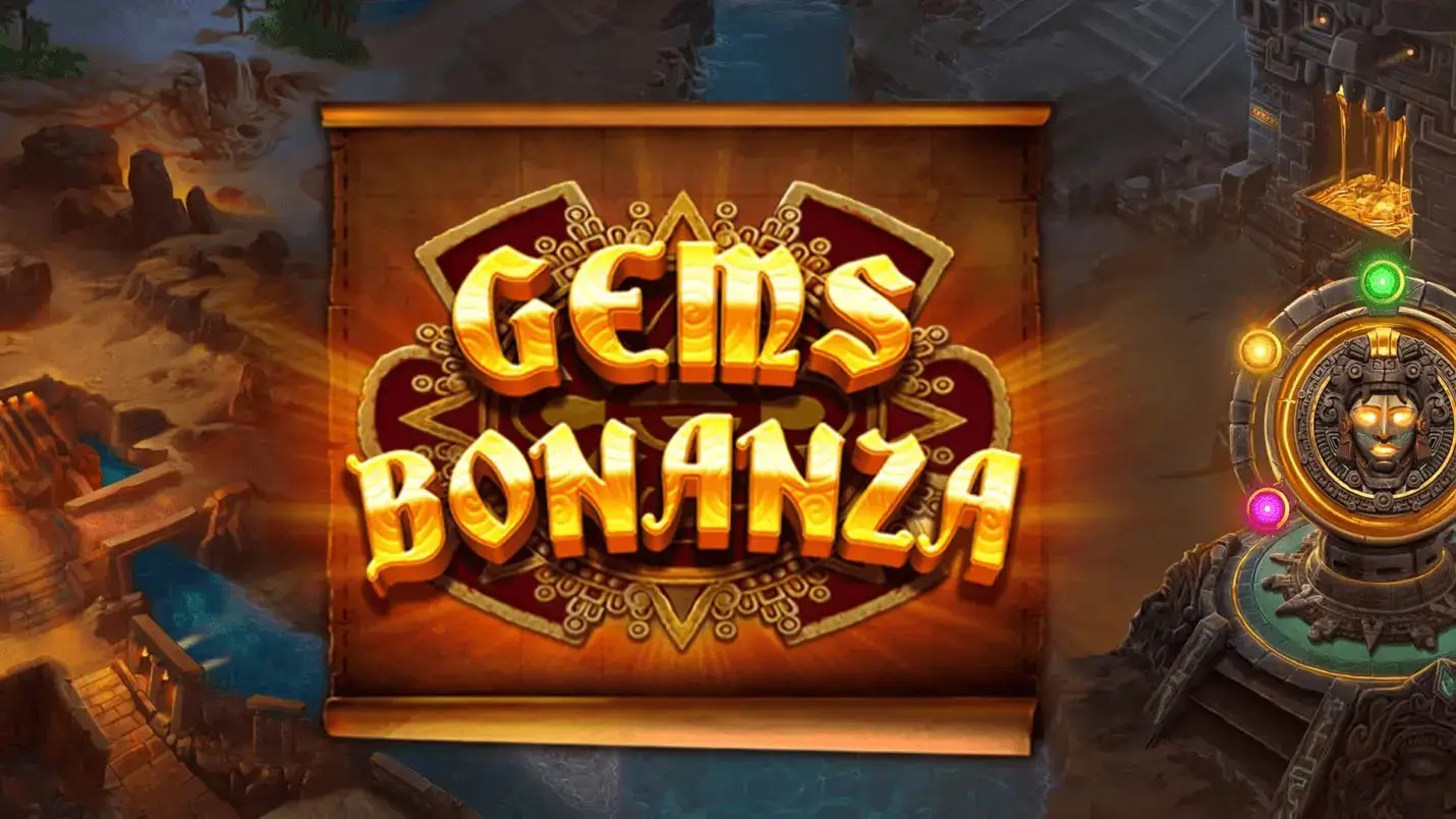 Gems Bonanza online game logo by Pragmatic Play on baloocasino.eu