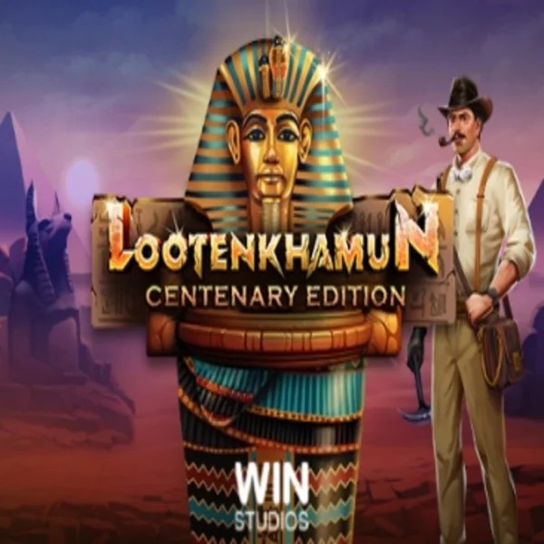Loot'en Khamun the Dead Sea Scrolls slot logo by Win Studios at Baloo Casino