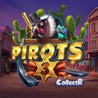 Pirots 3 online game logo by ELK Studios on baloocasino.eu