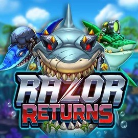 Razor Returns slot logo by Push Gaming at Baloo Casino