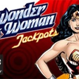 Wonder Woman Jackpots slot logo by Amaya at Baloo Casino